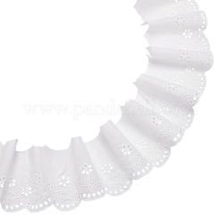 5 ярд хлопковой кружевной ленты с цветочной вышивкой OCOR-MA0001-27A