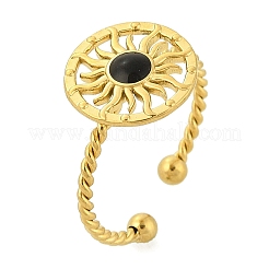 Кольца-манжеты из нержавеющей стали 304 с эмалью для женщин&nbsp;RJEW-G338-01G-02