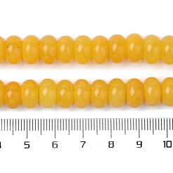 Окрашенные природные белый нефрит бисер пряди G-G107-A15-01
