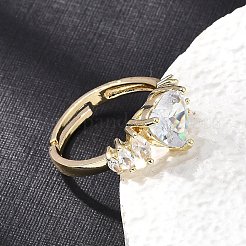 Polsini aperti in ottone con micro pavé di zirconi&nbsp;CU-CBA5C10-08G