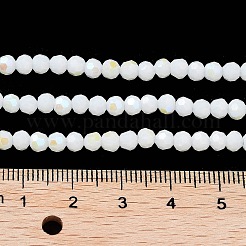 Chapelets de perles en verre opaques&nbsp;LS-EGLA-A035-P4mm-L01