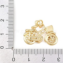 Латунные микропаве прозрачные подвески с фианитом&nbsp;KK-G544-03G-02