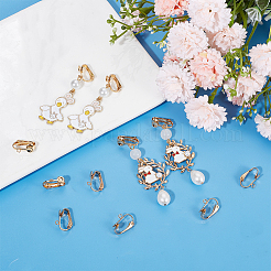 30 шт. фурнитура для сережек-клипс из нержавеющей стали 304 STAS-BBC0004-02