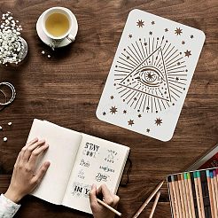 Große wiederverwendbare Zeichenschablonen aus Kunststoff&nbsp;DIY-WH0202-422