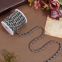 Вырезанные полые 10 ярдовые цепи из окисленного алюминия&nbsp;CHA-CL0001-01A-02