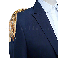 4 spallina con nappa in feltro e strass metallici di 2 colori&nbsp;DIY-HS0002-59