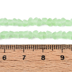 Матовые прозрачные стеклянные бусины&nbsp;GLAA-N016-4mm-07