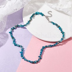 Collier de perles d'apatite naturelle&nbsp;NJEW-JN04615-15