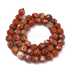 Los abalorios rojos jaspe hebras naturales&nbsp;LS-G-F826-D02-01