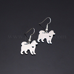 Pendientes colgantes de acero inoxidable 304 para mujer&nbsp;WG519B6-01