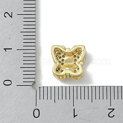 Покрытие стойки латунь микропаве прозрачные кубические циркониевые бусины&nbsp;KK-A220-02G