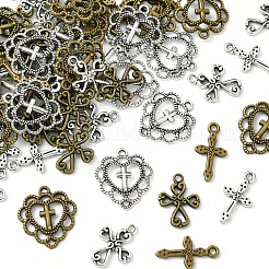 60шт 6 стиля подвески из сплава в тибетском стиле TIBEP-FS0001-24