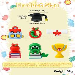 14шт 7 стиля силиконовые бусины&nbsp;SIL-CJ0003-05