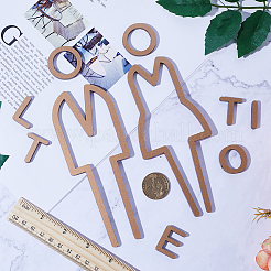 Набор общественных табличек на акриловую дверь в ванную комнату DIY-WH0430-113A