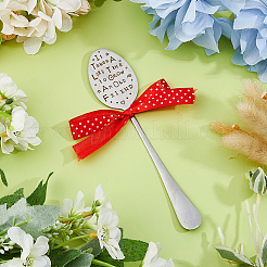 Железо завод этикетки ложки DIY-WH0060-78B