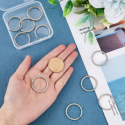 10 шт. застежки для брелоков из титанового сплава KEYC-FH0001-23