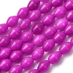 Природные окрашенные белого нефрита нитей бисера&nbsp;G-H343-C01-01