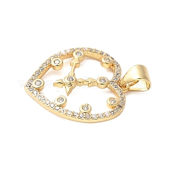 Латунные микро проложить кубического циркония подвески&nbsp;KK-D357-10B-G