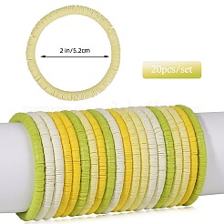 Набор растягивающихся браслетов Heishi Surfer из полимерной глины BJEW-SW00131