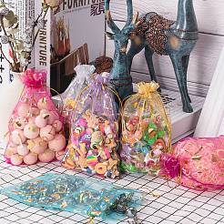 Сердце напечатаны органза сумки OP-PH0001-11