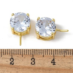 Латунные микропроволочные кубические циркониевые подвески&nbsp;KK-D324-01G