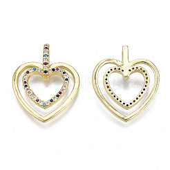 Латунные микро проложить кубического циркония подвески&nbsp;ZIRC-N039-159-NF