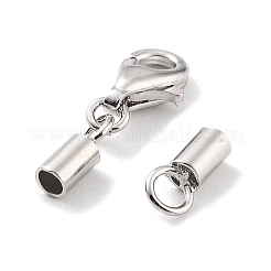 Антикоррозийные застежки-клешни из стерлингового серебра 925 шт. STER-P055-03C-P