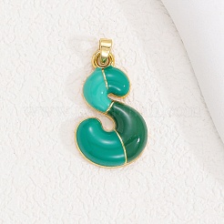 Pendentifs d'émail en alliage&nbsp;ENAM-S023-01G-S