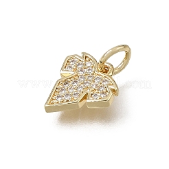 Messing micro pave klar zirkonia charme&nbsp;CU-L001-04G
