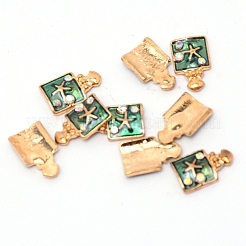 Lega cabochon smalto&nbsp;LS-MRMJ-WH0067-34KCG