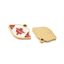 Pendentifs en acier inoxydable 304 émaillés&nbsp;SA-CBA7876-38G-03