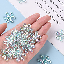 Прозрачные акриловые бусины&nbsp;TACR-S154-35C-754