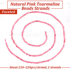 2 нити натуральных розовых турмалиновых бусин G-OC0005-31