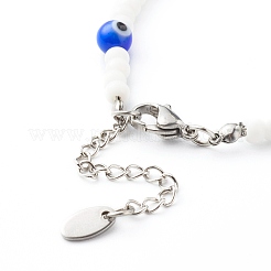 Круглый браслет из стеклянных бусин BJEW-JB06484