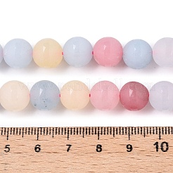 Mattierte natürliche weiße Jadeperlenstränge&nbsp;G-T138-10mm-209A