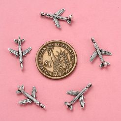 Pendenti per aereo passeggeri in argento antico stile tibetano&nbsp;X-TIBEB-A101638-AS-LF