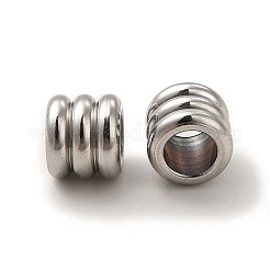 Европейские бусины из нержавеющей стали 201 STAS-M089-04P