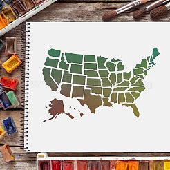 Большие пластиковые многоразовые шаблоны трафаретов для рисования DIY-WH0202-043