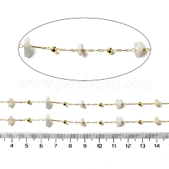 Цепочки из бисера ручной работы из натурального амазонита CHC-F020-09G-05