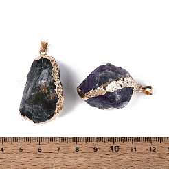 Кулоны из необработанного грубого натурального флюорита&nbsp;G-N349-13B-G