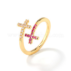 Латунные микро проложить манжеты кольца кубического циркония YE0642-1