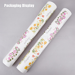 Прозрачная пленка с цветочной тематикой AJEW-WH0083-41