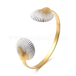 Браслеты-манжеты из нержавеющей стали 304 для женщин&nbsp;BJEW-F509-01G