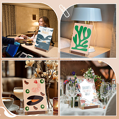 Прямоугольный акриловый настольный держатель карт&nbsp;AJEW-WH0777-017