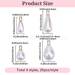 Pendentifs en perles en plastique ABS&nbsp;FIND-BM0001-56B