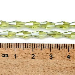 Прозрачные стеклянные бусины гальваническим пряди X1-GLAA-K064-05A-PL04