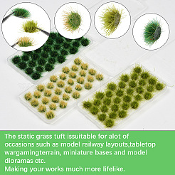 96 шт. 3-цветные смоляные мини-пучки травы&nbsp;AJEW-SP0003-18