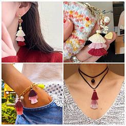 24 шт. подвесных украшений с кисточками из поликоттона (полиэстер&nbsp;FIND-TA0009-01