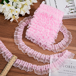 Отделка плиссированным кружевом длиной 10 м из полиэстера OCOR-CY0002-17A