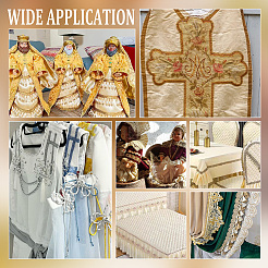 Плетеная кружевная лента-фонарь из полиэстера SENE-WH0003-36C